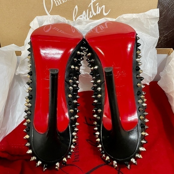 CHRISTIAN Louboutin So Kate, Multicolor metallic spiked Pumps, EU 39. - Picture 8 of 14